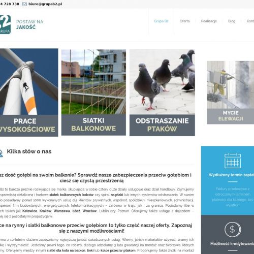 Siatka przeciw gołębiom na balkon w Łodzi