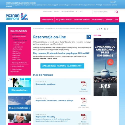 Lotnisko parking - Poznań