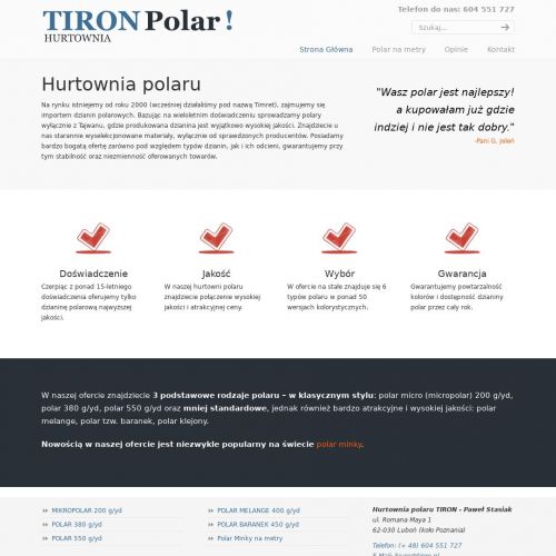 Tkanina polar na metry