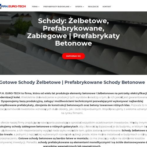 Gdańsk - schody gotowe betonowe