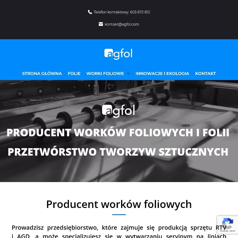 Producent worków foliowych