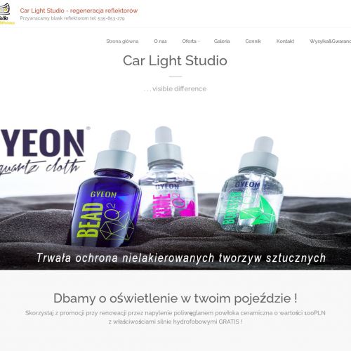 Regeneracja reflektorów samochodowych - Mielec