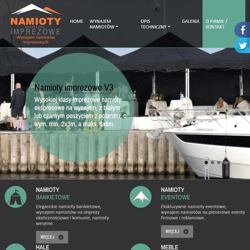 Wynajem namiotów - Warszawa