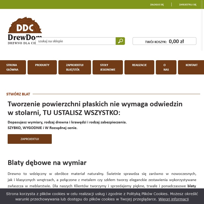 Stoły dębowe producent - Warszawa