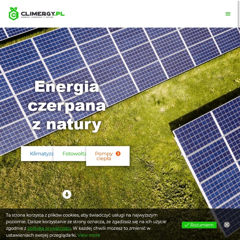 Panele fotowoltaiczne na gruncie w Myślenicach