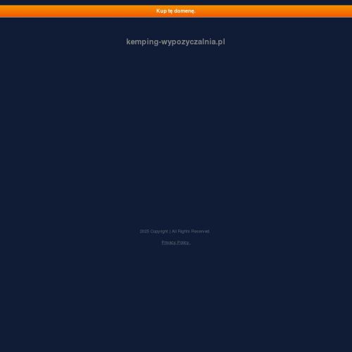 Przyczepa kempingowa wypożyczalnia