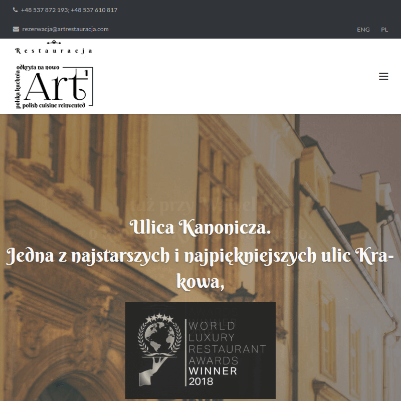 Restauracja z wykwintną kuchnią w Krakowie