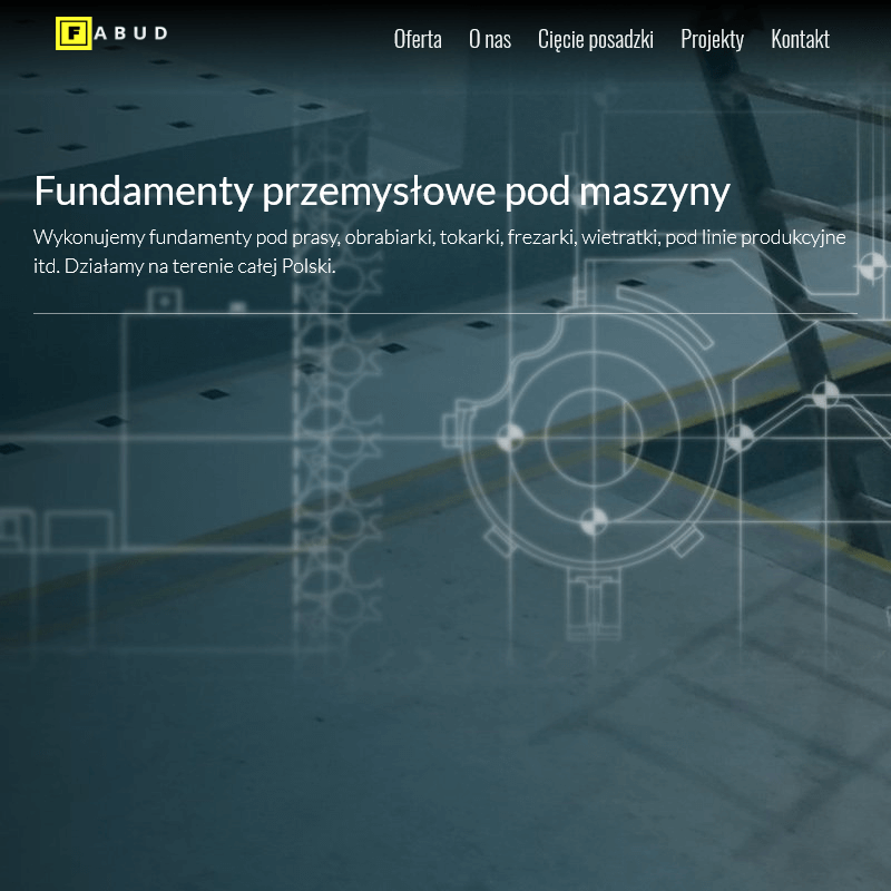 Fundament pod cnc