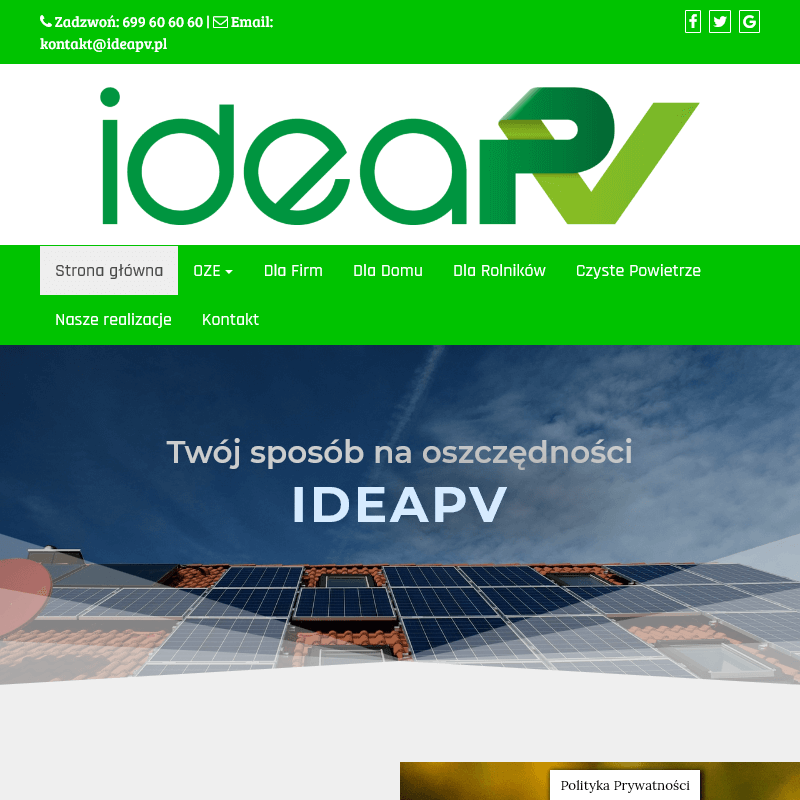 Panele polikrystaliczne - Gdańsk