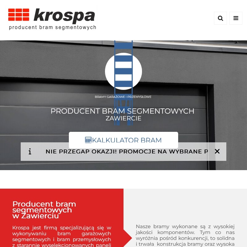 Zawiercie - producent bram garażowych dwuskrzydłowych