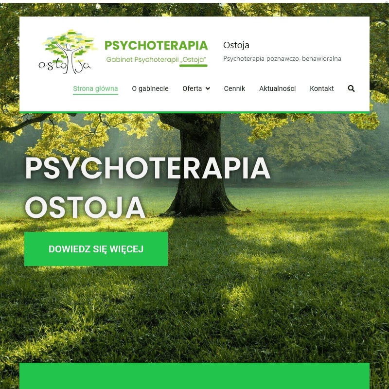 Psychoterapia poznawczo behawioralna Warszawa