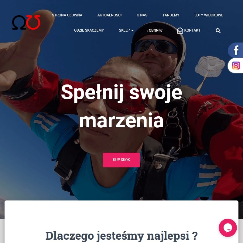 Skoki spadochronowe vouchery prezentowe w Katowicach